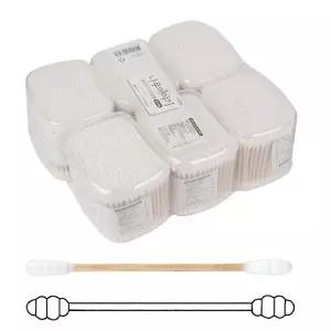 사각통 회오리 면봉 350개입 6p set 양면 화장 양쪽 일회용 원형 소품 다용도 나무