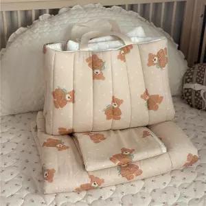 생크림 모달 듀라론 리버시블 사계절 어린이집 낮잠이불 풀세트