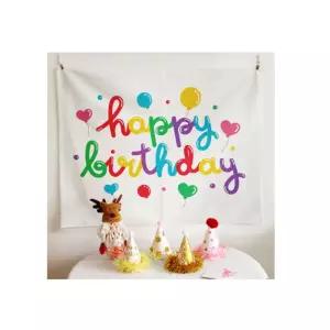 특대 생일축하2 패브릭 포스터 가림막 커튼 가리개 커커튼 주방 바란스커텐 가리개천 천가림막 가림막천 천