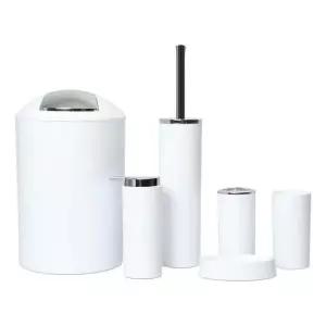 키밍 욕실 오거나이저 6종세트 화장실 인테리어 수납함 샴푸 공병 여행용 용기 펌핑 화장품 펌프통 세제 뾰