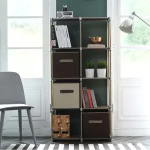 누구나 쉽게 조립하는 70 x 30 142 SIZE 8단 선반수납 수납장 정리 식반 형반 옷방 창고 원단 프레임 오픈