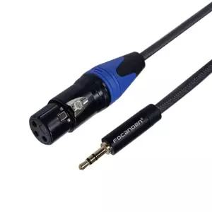 AUX 3.5 to XLR 케이블 스테레오 3.5mm 수 캐논 3핀 암 변환 오디오 1.5m스피커 스피커선 옥스젠더 마이크