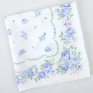 일본 가제손수건 타올 테누구이 (정사각) (큰장미 블루) 10일제 답례품 예쁜 단체사은품 증수건 증품 얇은