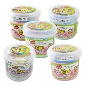 이지 루미샌드 모래놀이세트 2L 5색 도구 3종 포함촉각 촉감발달 촉가 장난감 아트