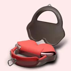 에어팟 맥스 전용 반투명 하드 보호 파우치 케이스치 헤드셋 거치대 화이트 커버