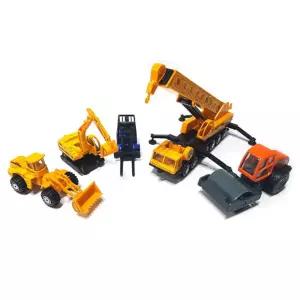 NEW 5P 건설중장비세트-C 미니카 포크레인 지게차 장난감 완구 자동 건설 트렉터