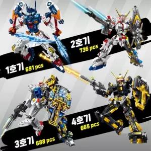 메크 워리어즈 로봇 블록 4종키즈 어린이장난감 로보트 블럭