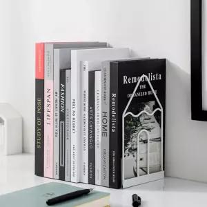 화이트 펜슬 북엔드 2p세트()테이블정리 잡지 책칸막이 꽂이 고정 책대 지지대 칸막이 앤드 상용품