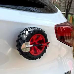 자동차 미니 스페어 타이어 장식 튜닝 악세사리 레드 인테리어 용품 안테나볼 장식품 소품 튜닝품