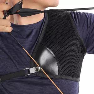 양궁보호대 체스트 보호 초보자용가습받이 어깨 통기성 사수 전통 화살 연습용 훈련 액세사리 활과 장비 가