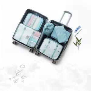 캐리어 정리 끝판왕 7종 파우치 세트여행용치 세면도구치 트래블백 수납백 의류 짐싸기꿀팁 화장품치 방수