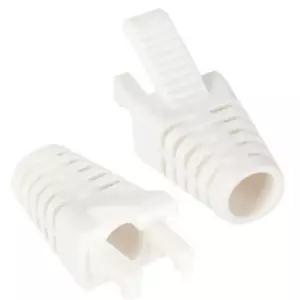 RJ 45 락 Lock 부트6파이 화이트 100개케이블카바 브레이크캡 케이블 단선방지 커버