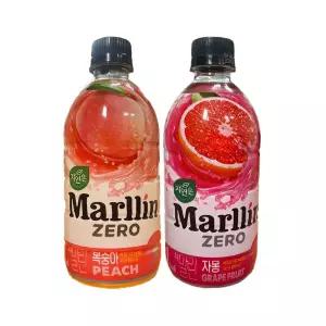 자연은 더말린 제로 500ml 복숭아6개+자몽6개음료세트 과즙 과즙팩 과일수 어린이 어린이집 쥬스 더말린수