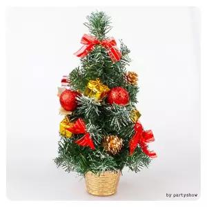 크리스마스미니트리 32cm 레드세트 탁상용마니 장식용 인테리어 작은 선반