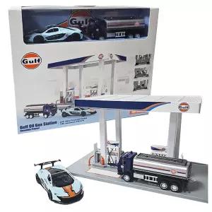 MSZ 가스 스테이션자동차장난감 놀이 장난감 주유소