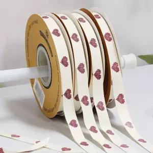 코튼 하트 리본끈끈 포장끈 만들기재료 리본끈 장식