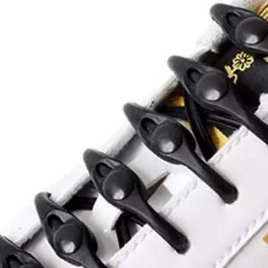 다양한 신발 매듭없는 간편한 실리콘 슈즈타이12P 군화끈