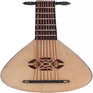 중국 기타 모델 섬세한 소나무 목재 뛰어난 솜씨 류트 장식품 인형의 집을 위한 퇴색 방지