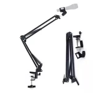 B탁상고정용 2단관절 마이크 거치대 스탠드