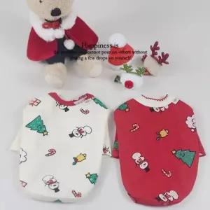 코코아허니 B15E 해피 산타 내복강아지의류 강아지옷 애견 패션 반려견 애완견