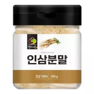 엄마애손 인삼 분말 200g가공 가루 차용 먹는