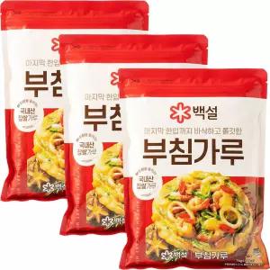 백설 부침가루 1kg 3개