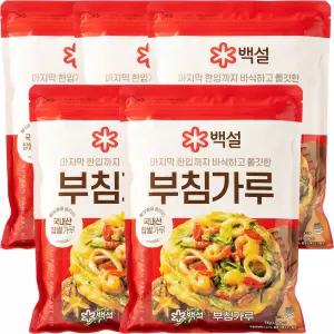 백설 부침가루 1kg 5개