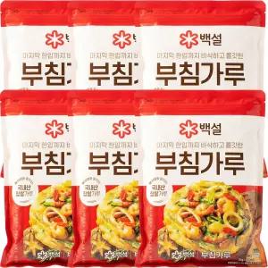 백설 부침가루 1kg 6개