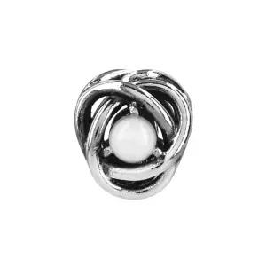 [판도라]790064C04 화이트 마더 오브 펄 이터니티 서클 참 (6월탄생석)