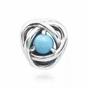 [판도라]790064C02 터쿼이즈 블루 이터니티 서클 참(12월탄생석)