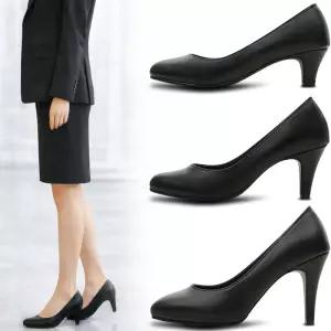 Made in Korea 발편한 여성구두 5cm 7cm 9cm 펌프스 힐 검정 면접 승무원 유니화 여자 빅사이즈 편한 구두