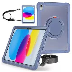 아이패드 프로8세대 13.0인치 2025년 스트랩 원형링 투명 태블릿 케이스