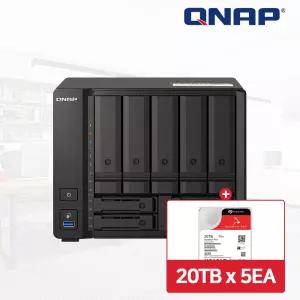QNAP TS-h973AX-8G NAS 9베이 아이언울프프로 100TB [20TBx5] HDD 포함