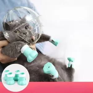 고양이헬멧 투명 짖음방지 세트 입마개