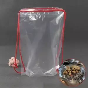 보관 비닐백 외트 팩 옷담는 끈달린 식당 대형 봉투 패딩 위생 비닐 정리 가방 고깃집 옷