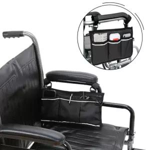 멀티포켓 더블수납 사이드백 노인의자 휠체어 유모차