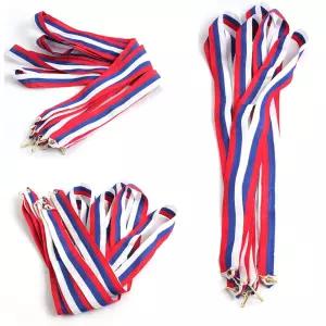 상메달끈 고리줄 삼색메달끈 목걸이 메달줄 10개 메달