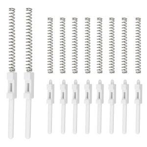 이지 브리즈 버티컬 트랙 윈도우 슬라이더용 슬라이드 스프링 볼트 어셈블리 교체 도어 내부 잠금 슬라이딩 게이트 래치 교체 부품 10개 DS PJ