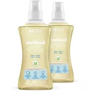 메소드 액체 세탁 세제, 무향 53.5oz (2팩)