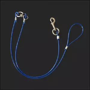 ( )국산 코팅 와야 강아지 와이어줄 개줄 6mm 6파이 파랑 중간도래 리드줄 목줄 진돗개 시골개 중형견 대형