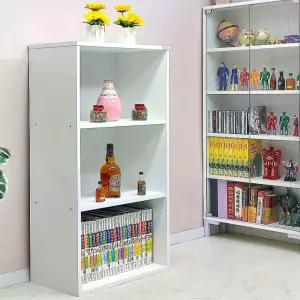 드림퍼니처 넉넉한1036 깊이40cmA4화일 3단 책장 4단 공간박스 피규어 장식장 진열장 LP 수납장 틈새장 수납함