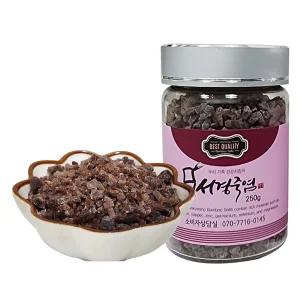 500g 9회 자죽염알갱이 서경자색죽염고체