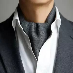 [러쉬룸/폴엔나나/젠틀맨] 캐시미어울 셔츠용 니트 목스카프, 남자여자 쁘띠미니 네카치프 숏머플러 선물