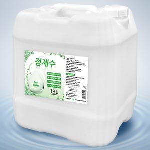 크로바 정제수 19L 정제한물 보충수 공업용수 가습기 세안수 제조용수 세제제조 가정용