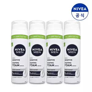 니베아 맨 센서티브 쉐이빙폼 200ml X 4개