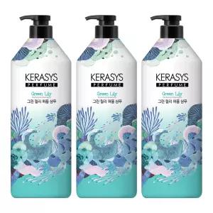 케라시스 퍼퓸 그린 릴리 샴푸, 1L, 3개