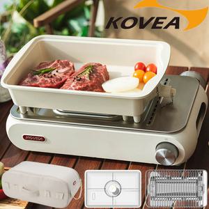 KOVEA 아이보리 국산 캠핑용 가스레인지 케이스포함 휴대용 가스렌지 구이바다 캠핑 버너