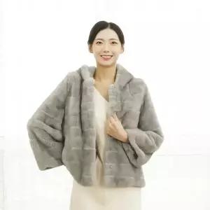 우진모피(WJ) 코펜하겐퍼 휘메일 후드 밍크코트 국내생산 본사직영