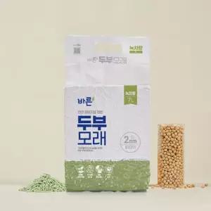 [6개세트] 바른두부모래 녹차향 7L 고양이 모래