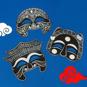 전통탈 놀이 각시탈 양반탈 하회탈 대감탈 만들기 세트 전통 자개 가면 스크래치 페이퍼 우리나라 DIY 키트